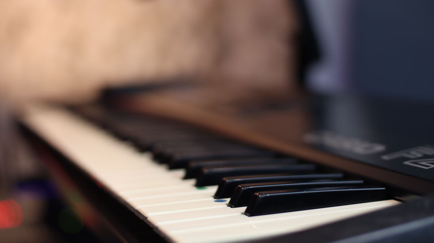 Piano Keys Close Up